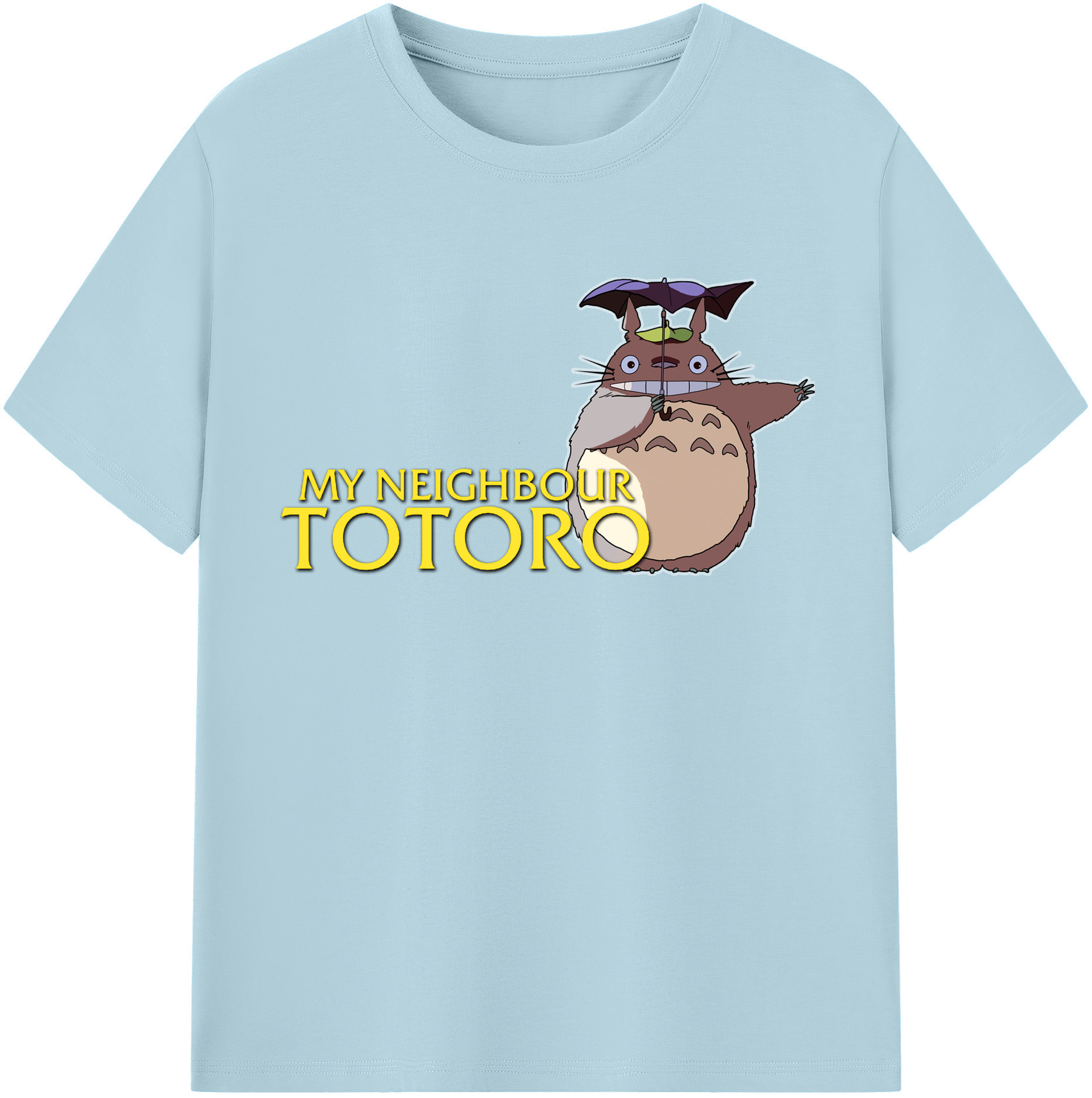 （画像用） となりのトトロ 草壁メイ 草壁サツキ My Neighbor Totoro Satsuki Kusakabe Mei Kusakabe 綿100％半袖Tシャツ（フロントプリント）